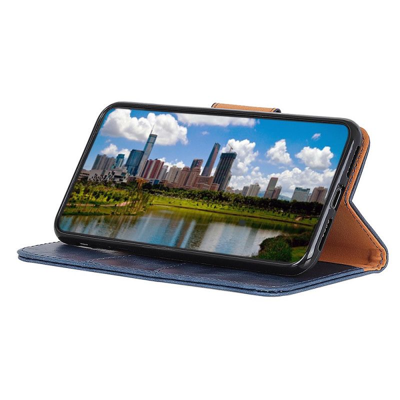 Etui Folio Samsung Galaxy M32 Dwustronne Zapięcie Z Dwoiny Etui Ochronne