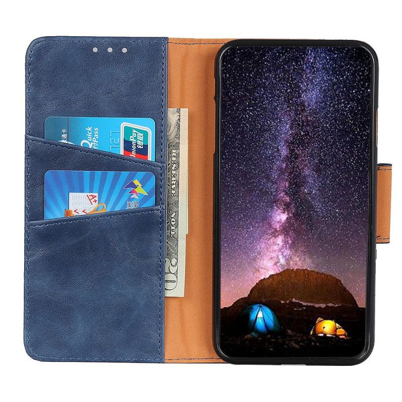 Etui Folio Samsung Galaxy M32 Dwustronne Zapięcie Z Dwoiny Etui Ochronne