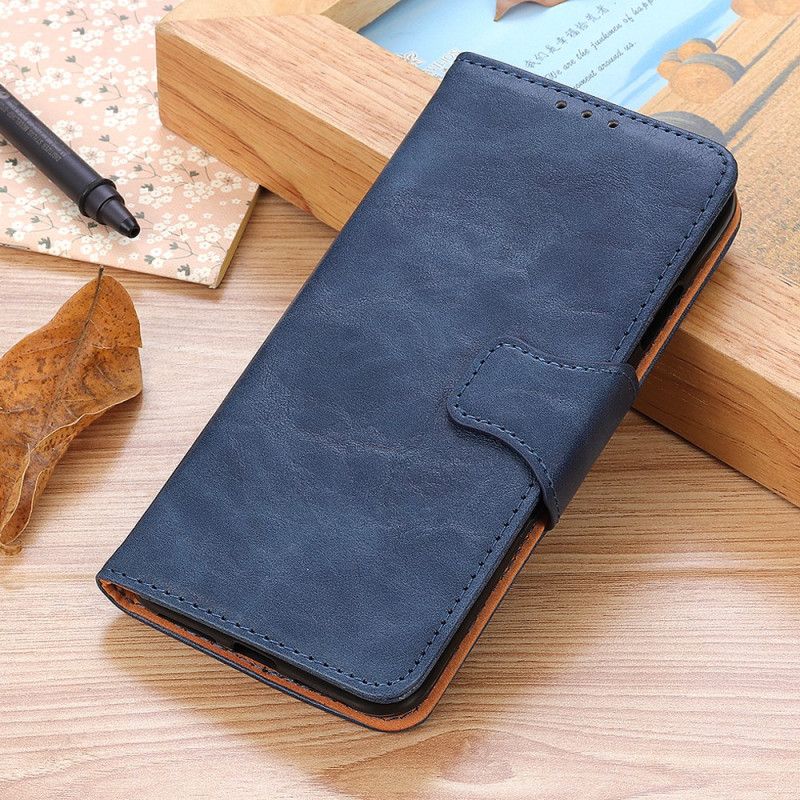 Etui Folio Samsung Galaxy M32 Dwustronne Zapięcie Z Dwoiny Etui Ochronne