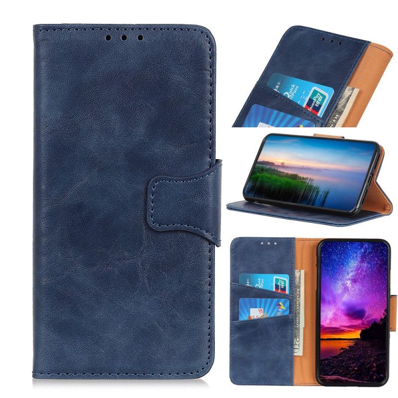 Etui Folio Samsung Galaxy M32 Dwustronne Zapięcie Z Dwoiny Etui Ochronne