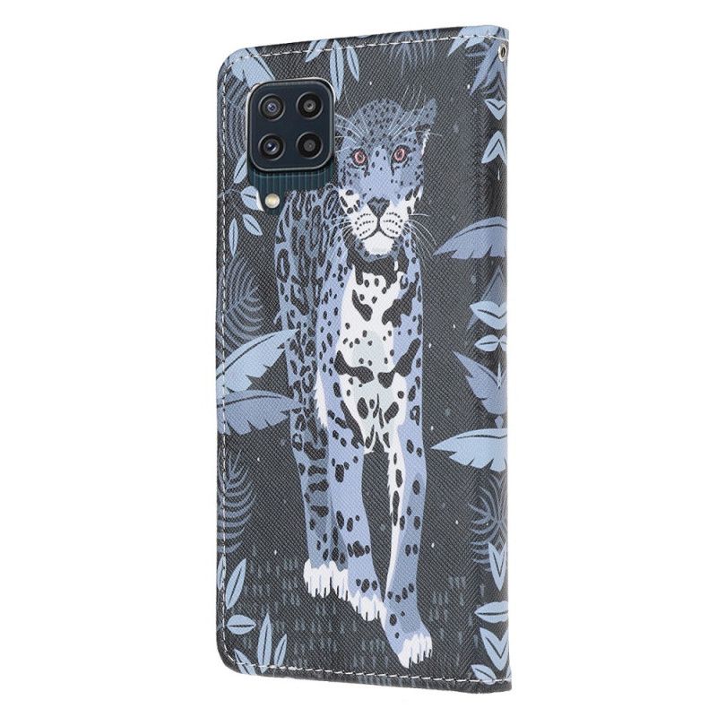 Etui Folio Samsung Galaxy M32 Leopard Strappy