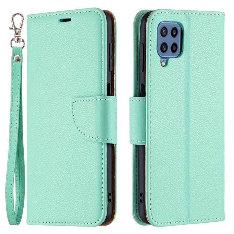 Etui Folio Samsung Galaxy M32 Liczi Klapa Ukośna