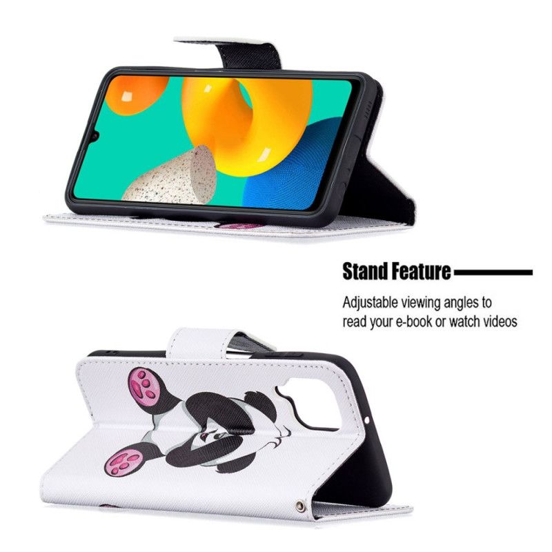 Etui Folio Samsung Galaxy M32 Panda Zabawa Etui Ochronne