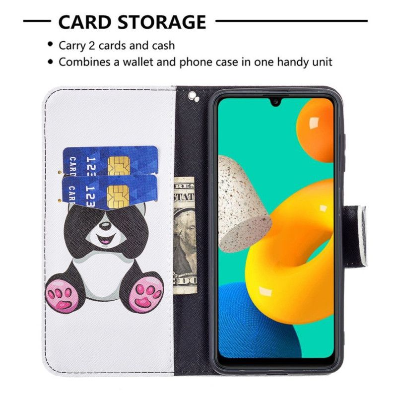 Etui Folio Samsung Galaxy M32 Panda Zabawa Etui Ochronne