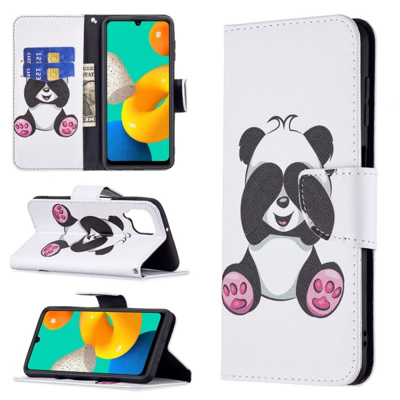 Etui Folio Samsung Galaxy M32 Panda Zabawa Etui Ochronne