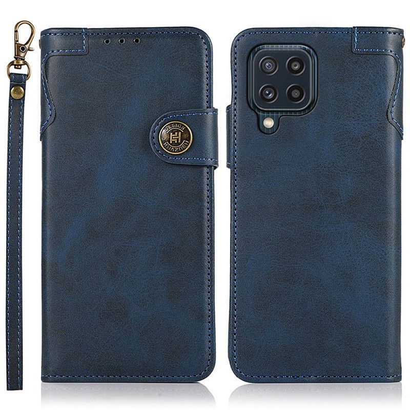 Etui Folio Samsung Galaxy M32 Przycisk Magnetyczny Khazneh Etui Ochronne