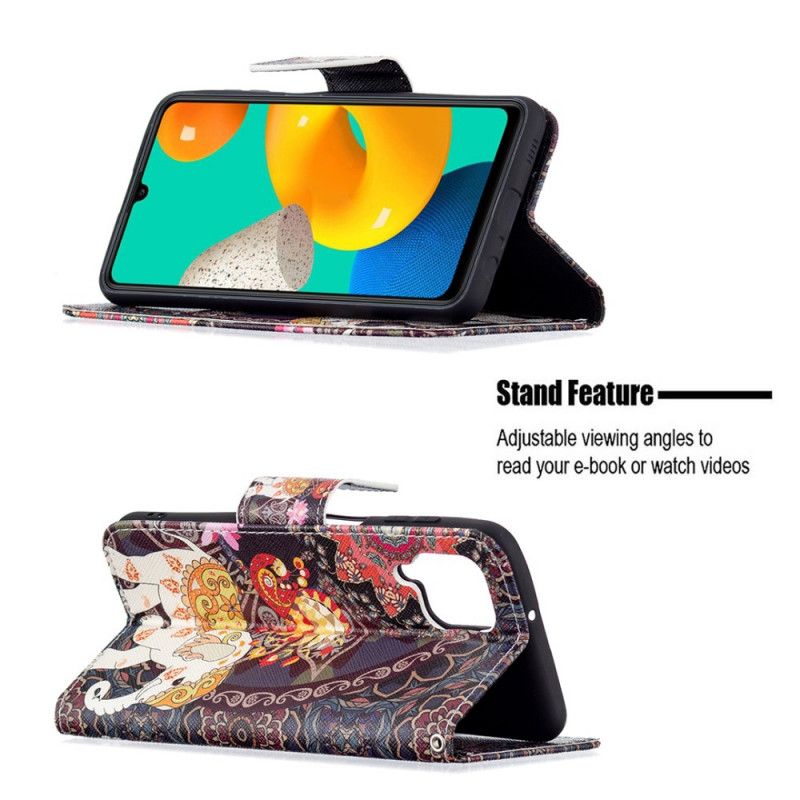 Etui Folio Samsung Galaxy M32 Słoń Indyjski