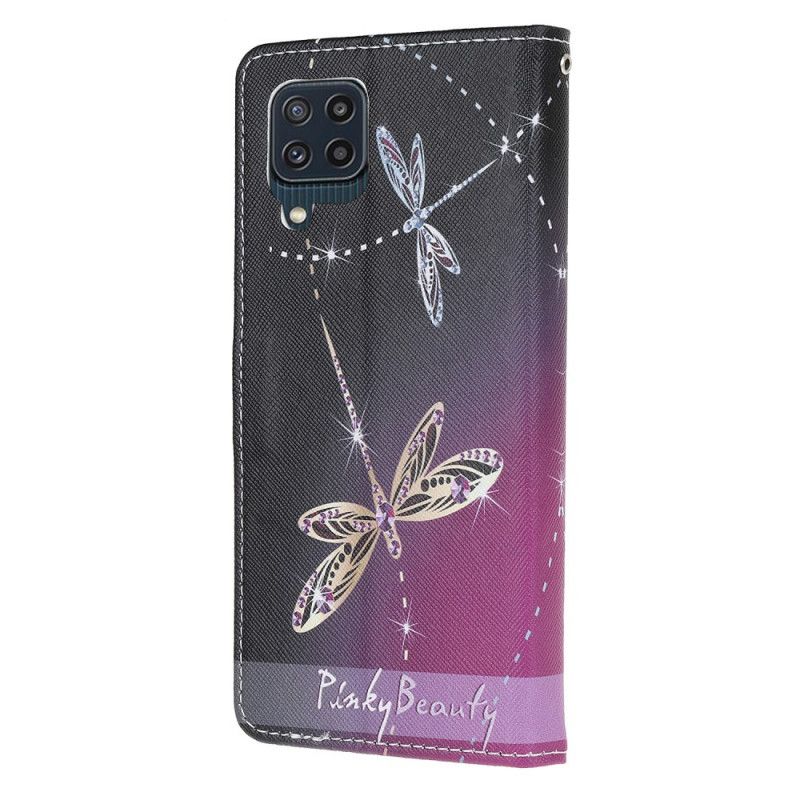 Etui Folio Samsung Galaxy M32 Stringi Ważki Etui Ochronne