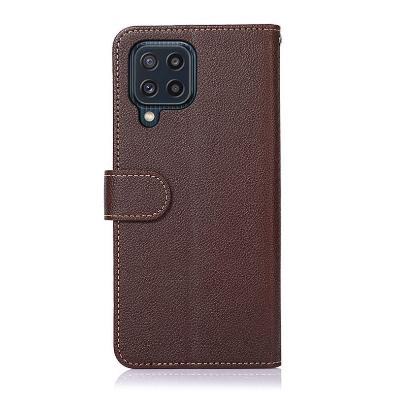 Etui Folio Samsung Galaxy M32 Styl Litchi Rfid Khazneh Etui Ochronne