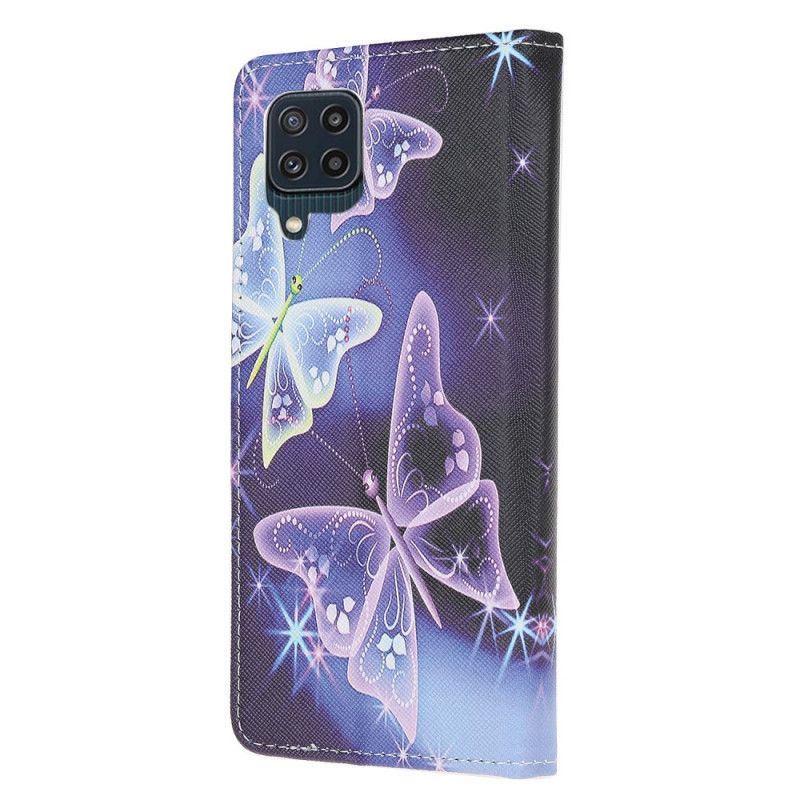 Etui Folio Samsung Galaxy M32 Suwerenne Motyle Etui Ochronne