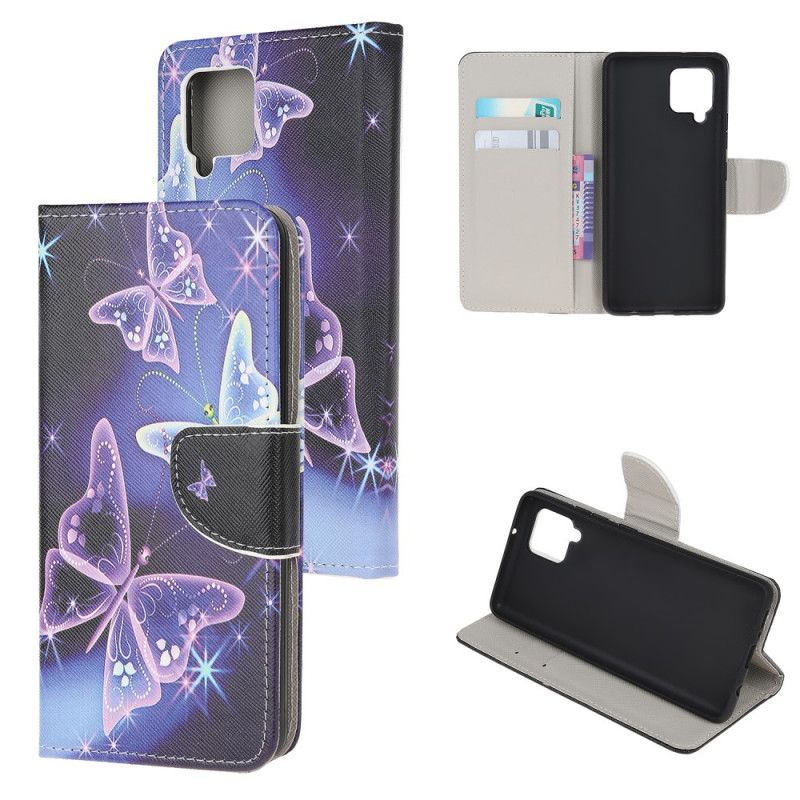 Etui Folio Samsung Galaxy M32 Suwerenne Motyle Etui Ochronne