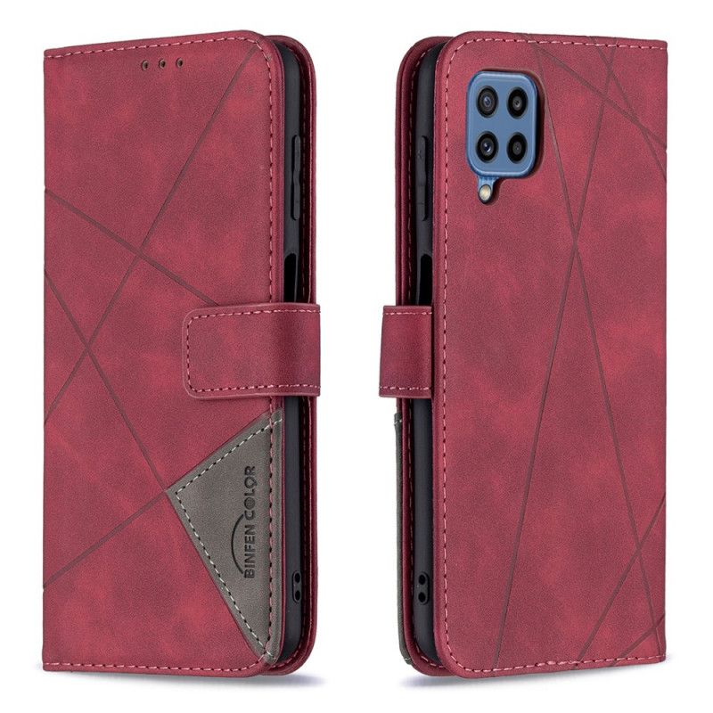 Etui Folio Samsung Galaxy M32 Trójkąty Kolorów Binfen Etui Ochronne