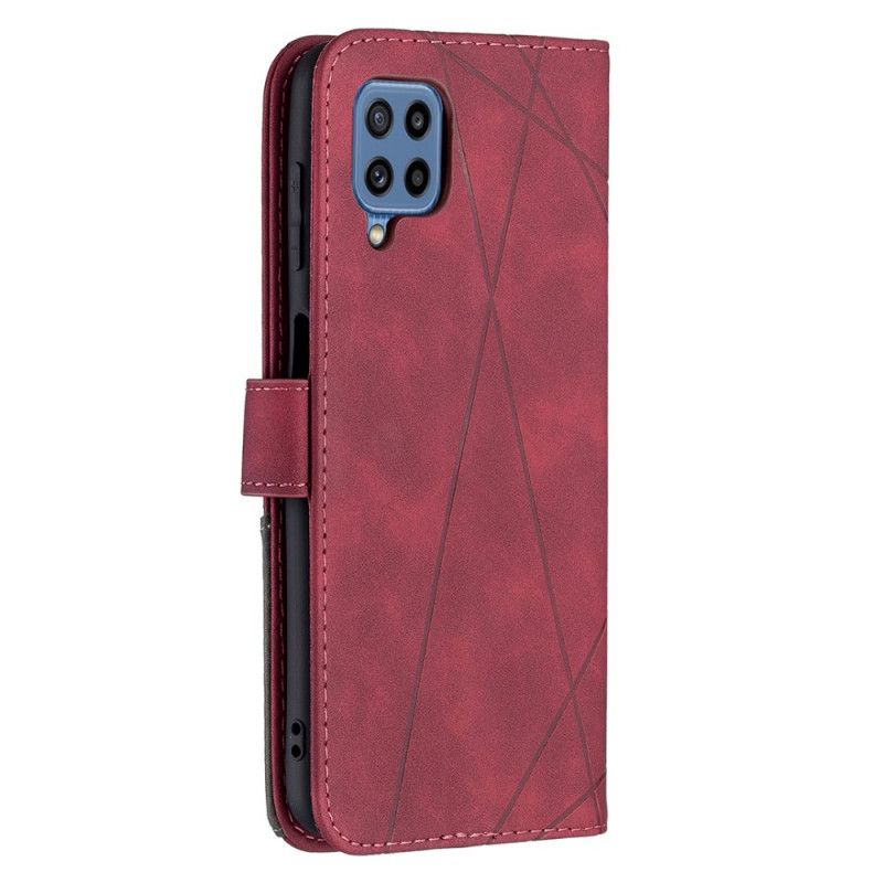 Etui Folio Samsung Galaxy M32 Trójkąty Kolorów Binfen Etui Ochronne