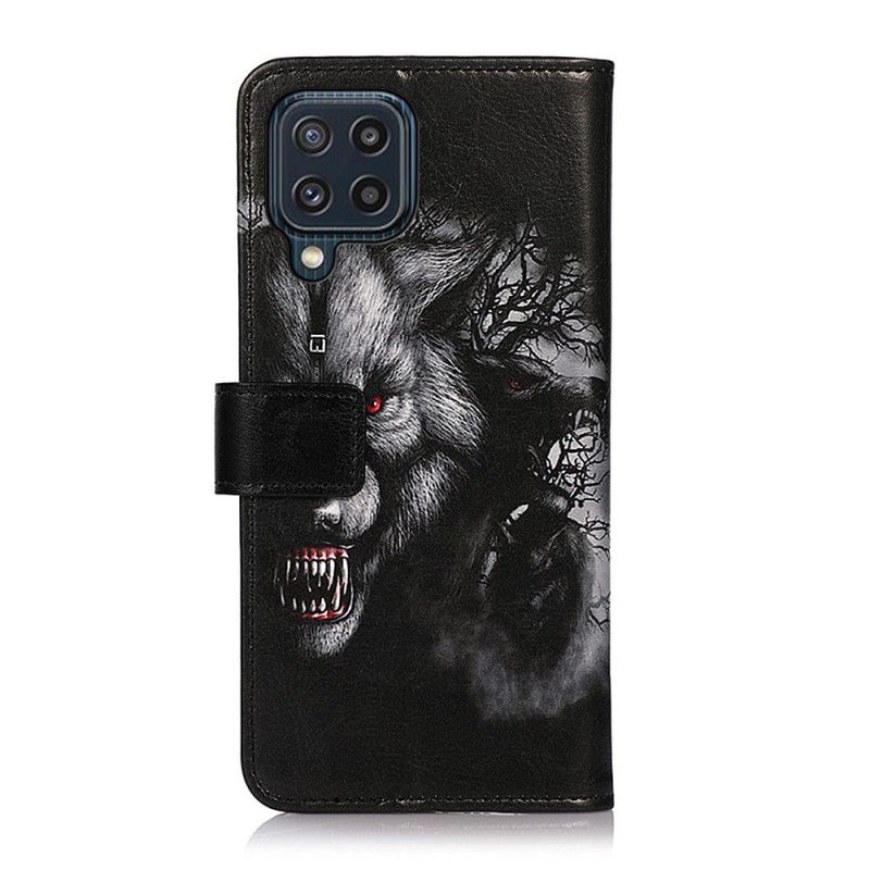 Etui Folio Samsung Galaxy M32 Wilkołak Etui Ochronne