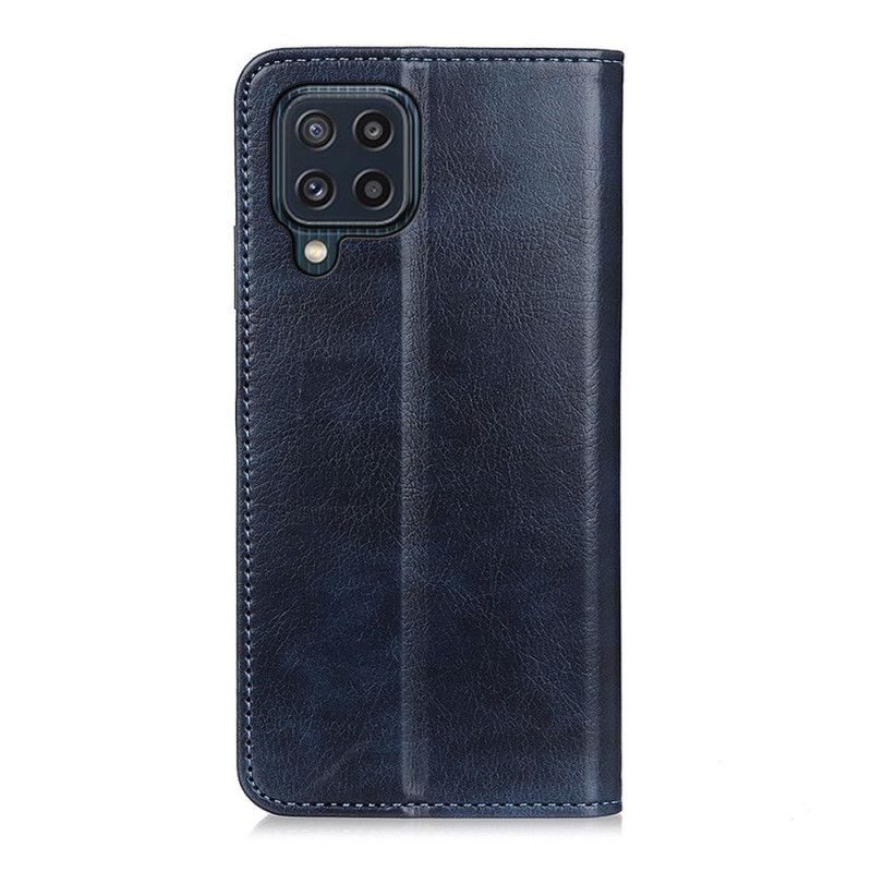 Flip Kotelot Samsung Galaxy M32 Elegance Split Liczi Skóra Etui Ochronne