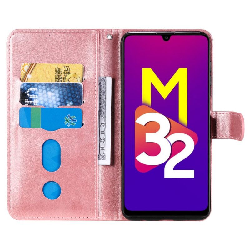 Skórzany Futerał Samsung Galaxy M32 Etui Na Telefon Portfel