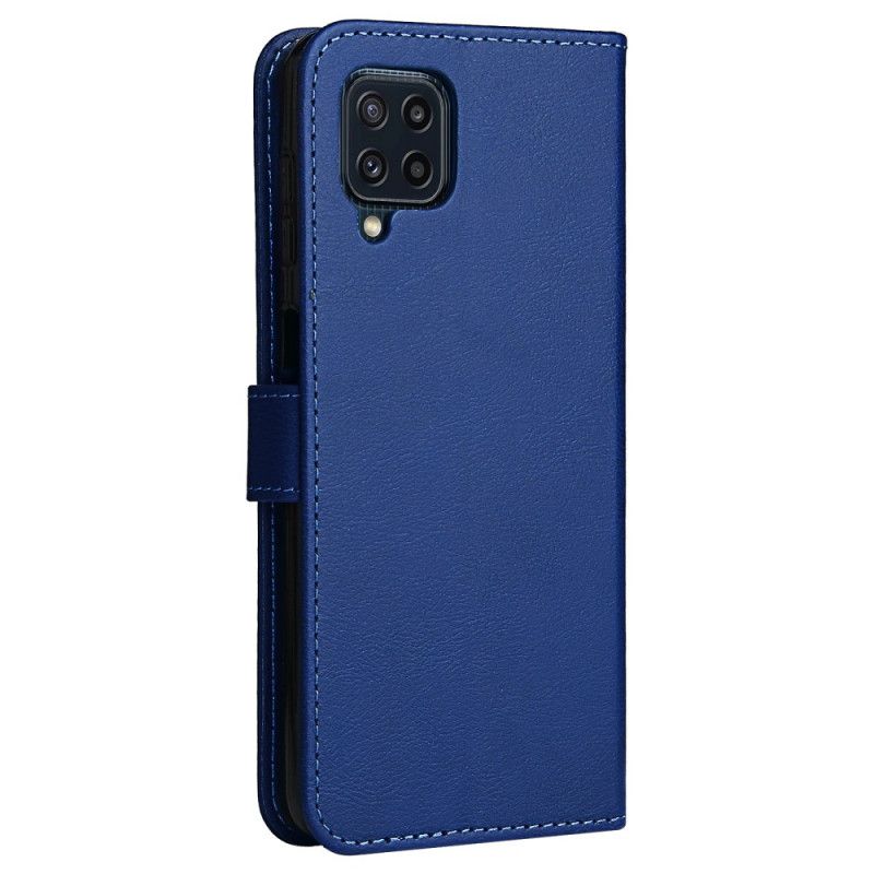 Skórzany Futerał Samsung Galaxy M32 Etui Na Telefon Solid Color Series Strappy