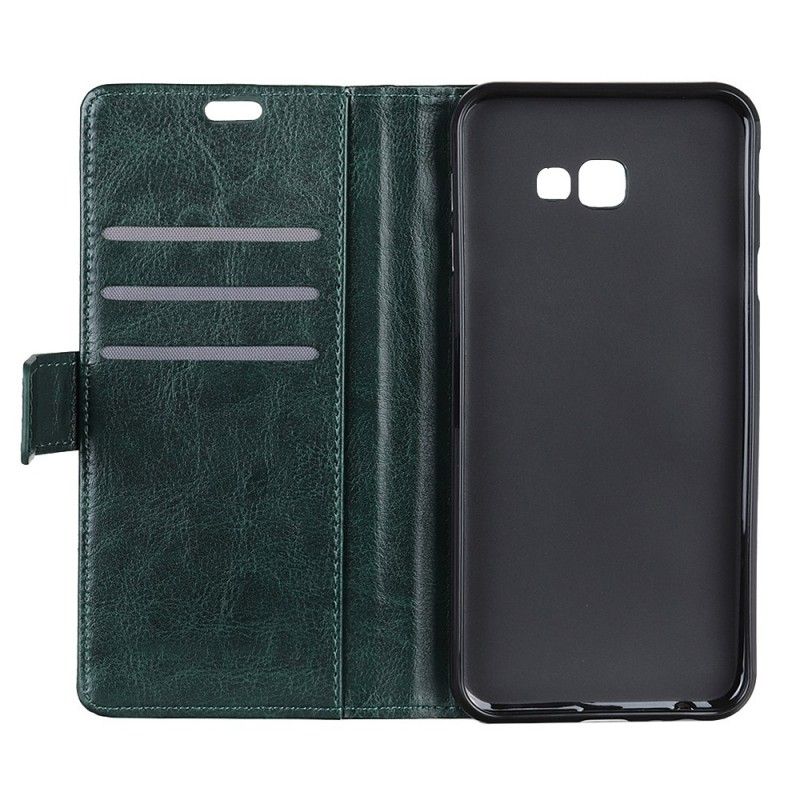 Etui Folio Samsung Galaxy J4 Plus Efekt Antycznej Skóry Etui Ochronne