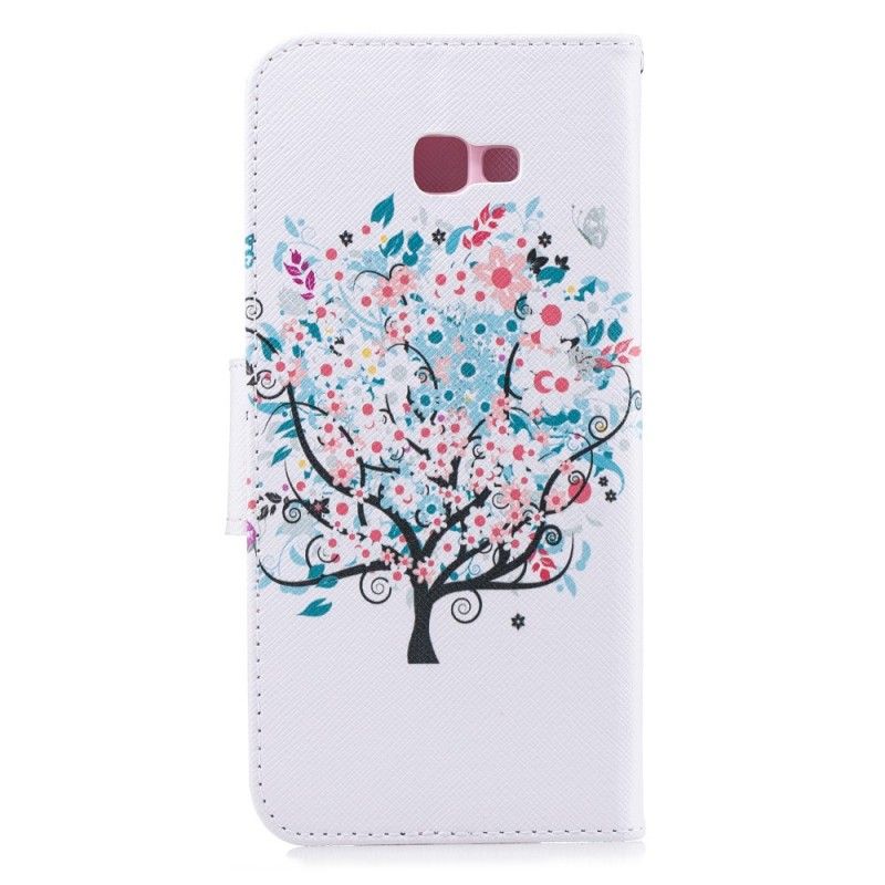 Etui Folio Samsung Galaxy J4 Plus Kwitnące Drzewo Etui Ochronne