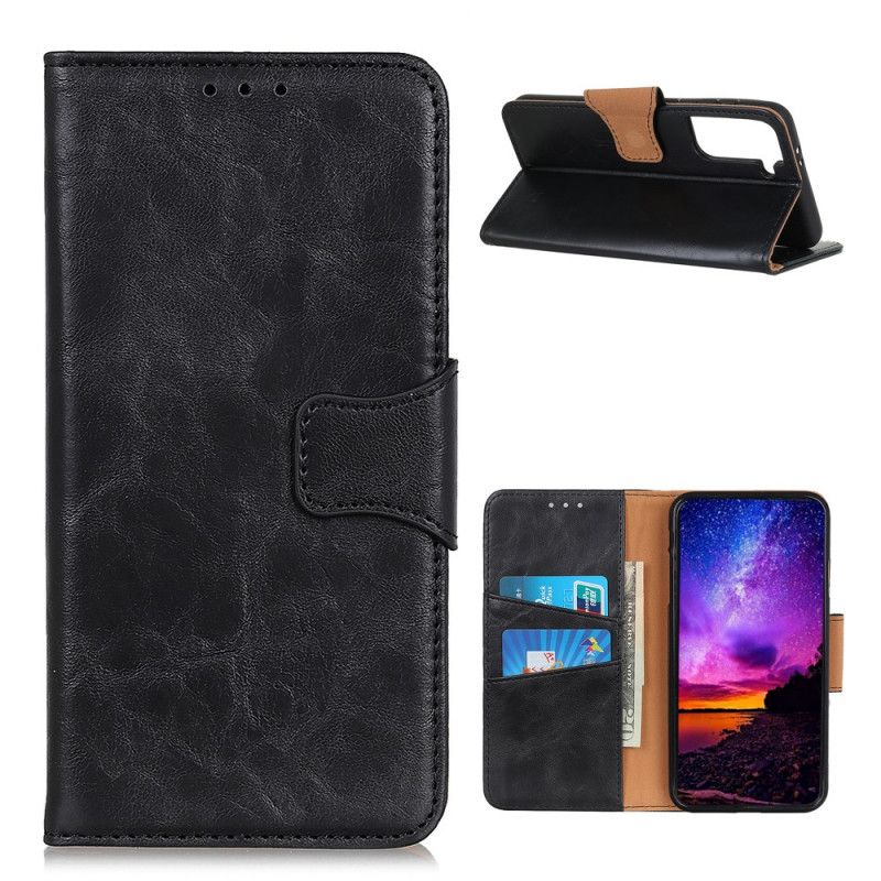 Etui Folio Samsung Galaxy S21 Plus 5G Czerwony Czarny Dwustronna Klapka Magnetyczna