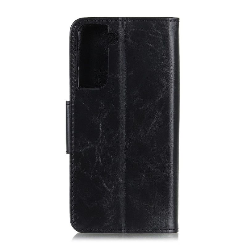 Etui Folio Samsung Galaxy S21 Plus 5G Czerwony Czarny Dwustronna Klapka Magnetyczna