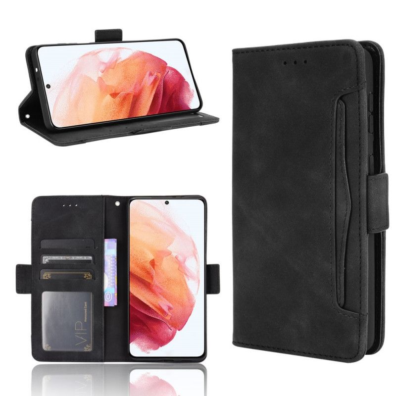 Etui Folio Samsung Galaxy S21 Plus 5G Czerwony Czarny Karta Wielofunkcyjna Pierwszej Klasy