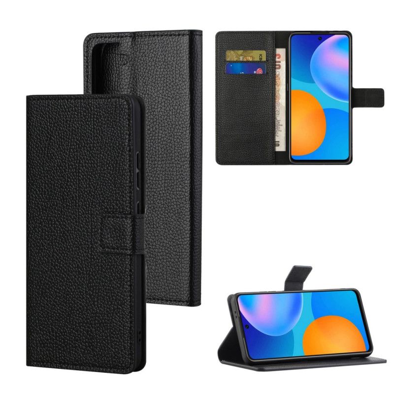 Etui Folio Samsung Galaxy S21 Plus 5G Efekt Skóry Licowej Liczi Etui Ochronne