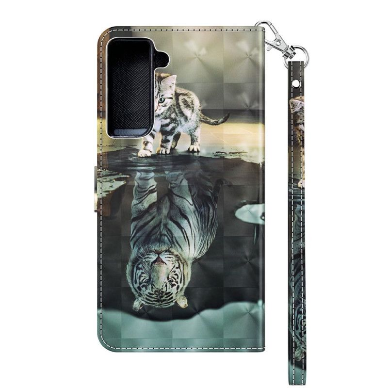 Etui Folio Samsung Galaxy S21 Plus 5G Ernest Tygrys Etui Ochronne