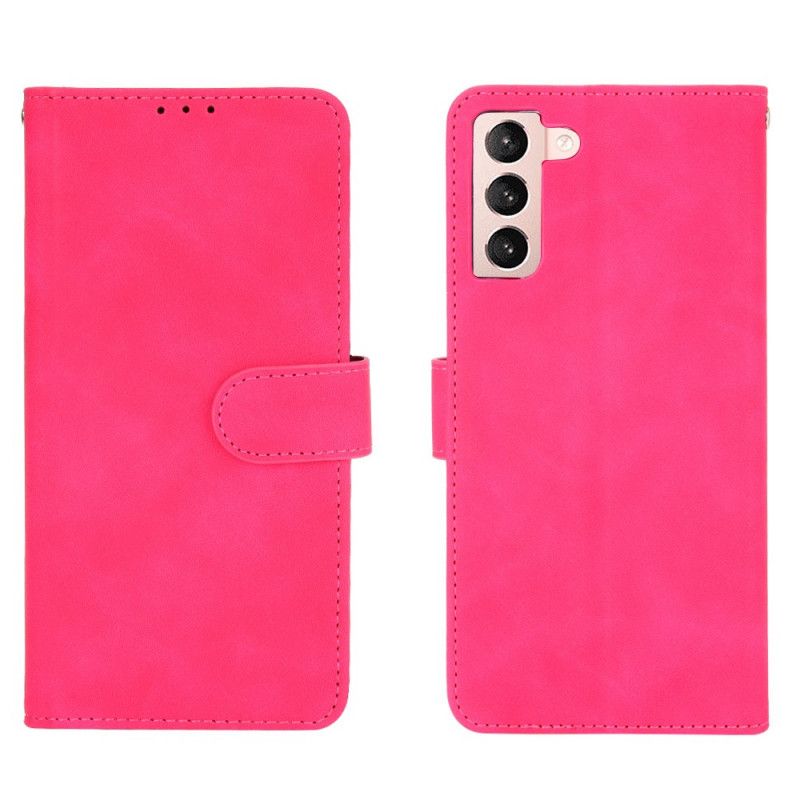 Etui Folio Samsung Galaxy S21 Plus 5G Magenta Czarny Dotyk Skóry