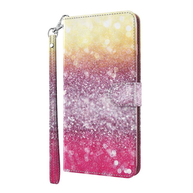 Etui Folio Samsung Galaxy S21 Plus 5G Magenta Z Brokatem