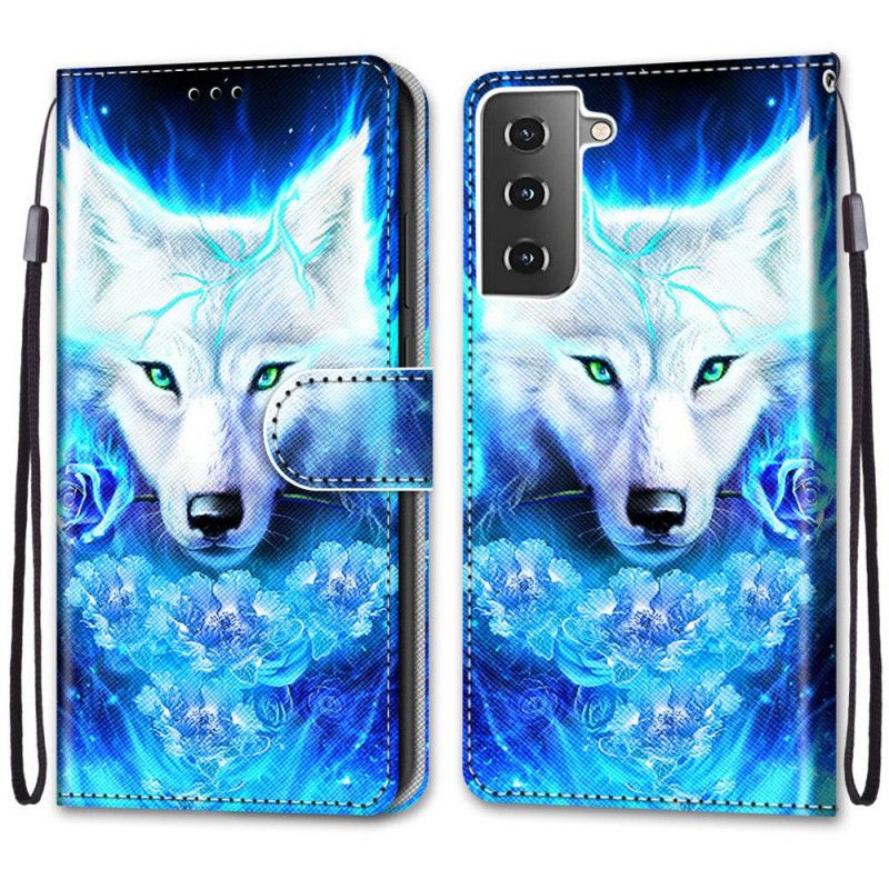 Etui Folio Samsung Galaxy S21 Plus 5G Magiczny Wilk Etui Ochronne