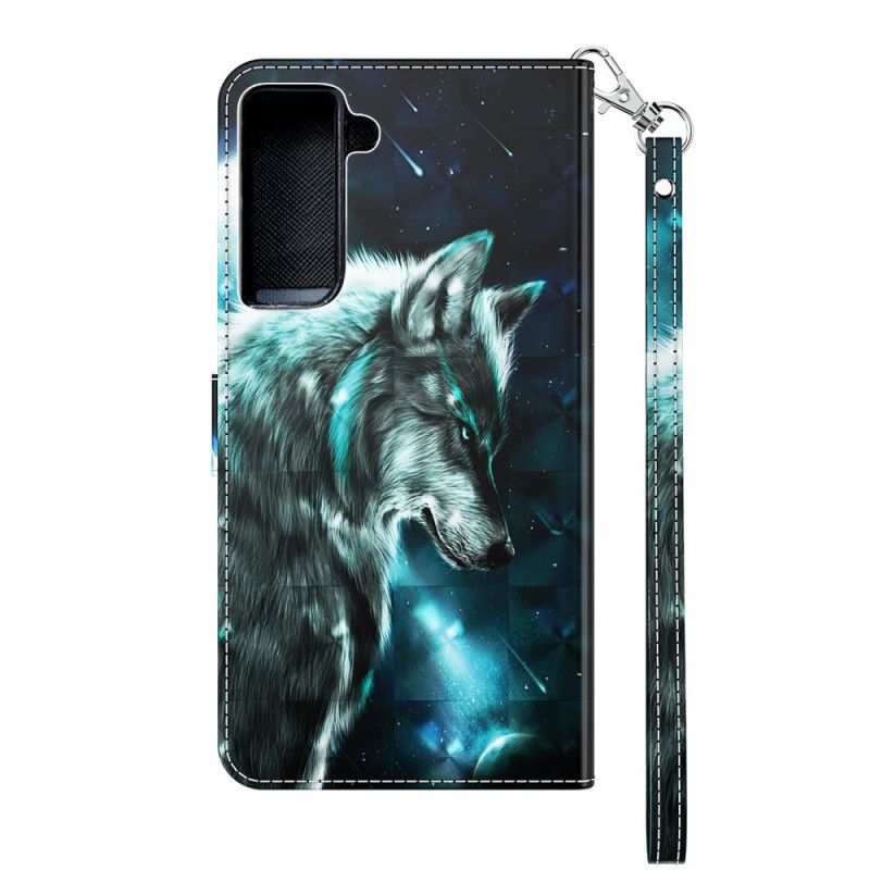 Etui Folio Samsung Galaxy S21 Plus 5G Majestatyczny Wilk Etui Ochronne