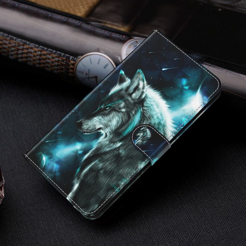 Etui Folio Samsung Galaxy S21 Plus 5G Majestatyczny Wilk Etui Ochronne