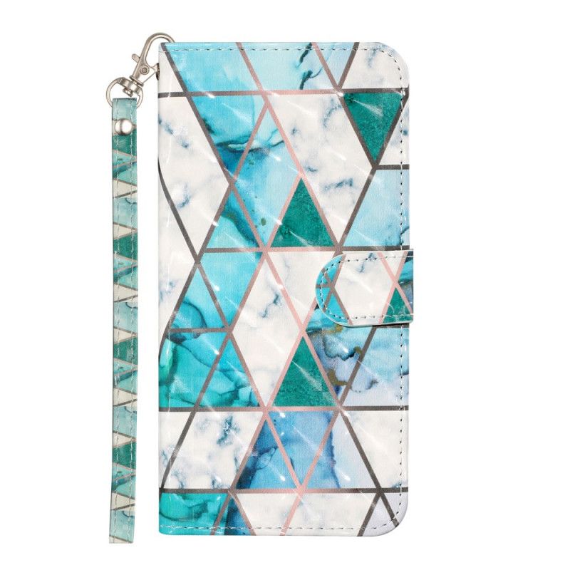 Etui Folio Samsung Galaxy S21 Plus 5G Marmurowe Punkty Świetlne Z Paskiem Etui Ochronne