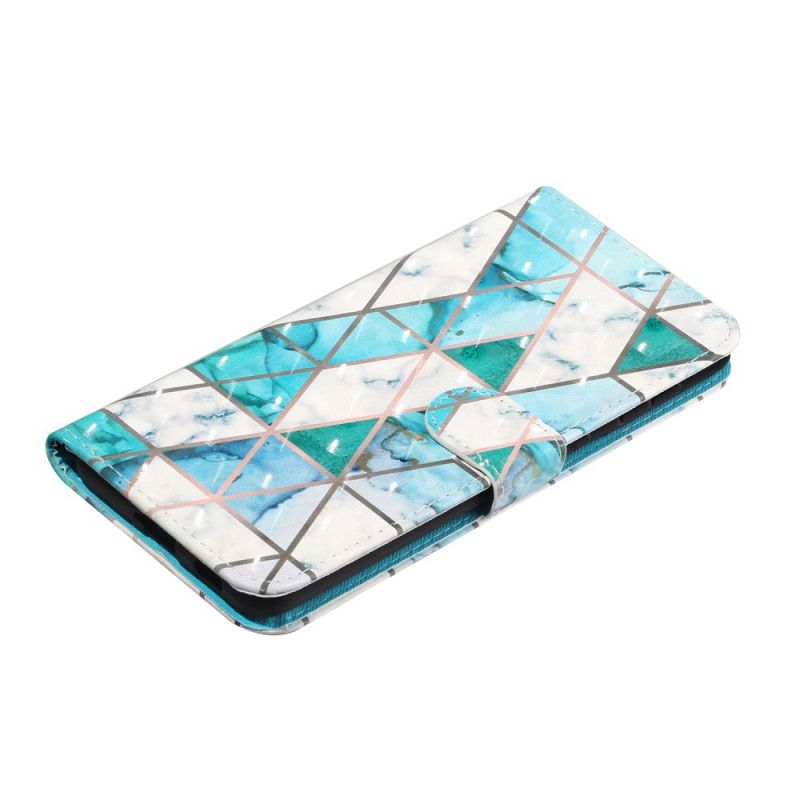 Etui Folio Samsung Galaxy S21 Plus 5G Marmurowe Punkty Świetlne Z Paskiem Etui Ochronne