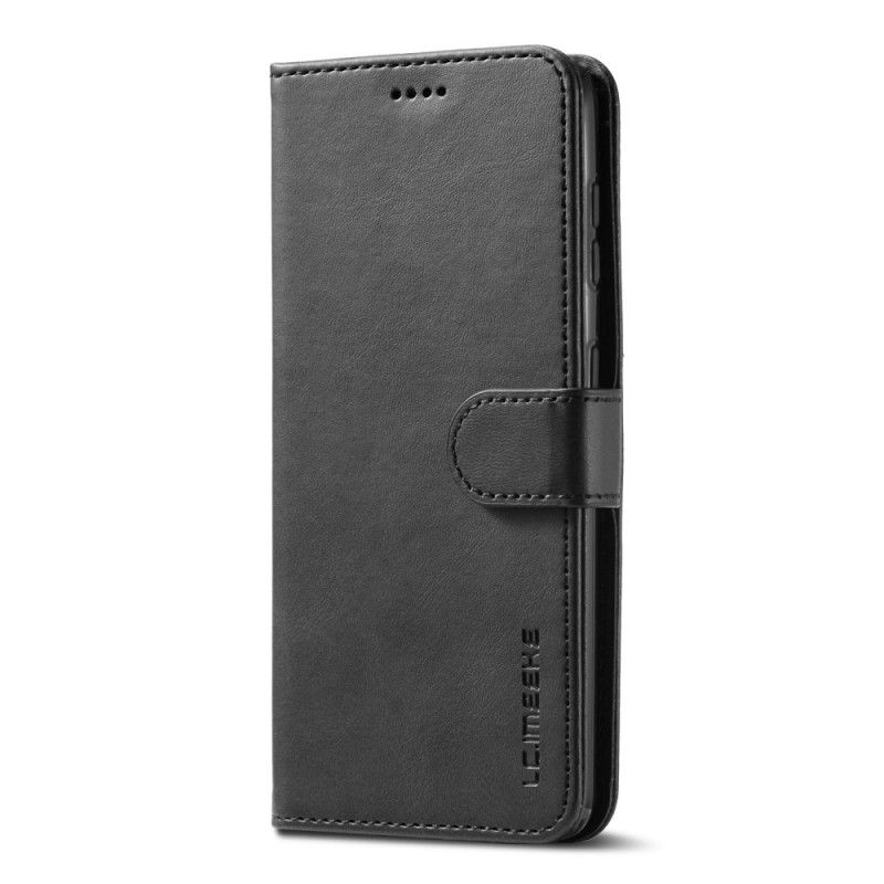 Etui Folio Samsung Galaxy S21 Plus 5G Szary Czarny Lc.Imeeke Efekt Skóry Etui Ochronne