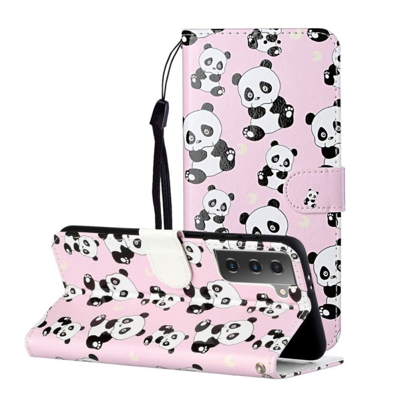 Etui Folio Samsung Galaxy S21 Plus 5G Tylko Pandy Etui Ochronne