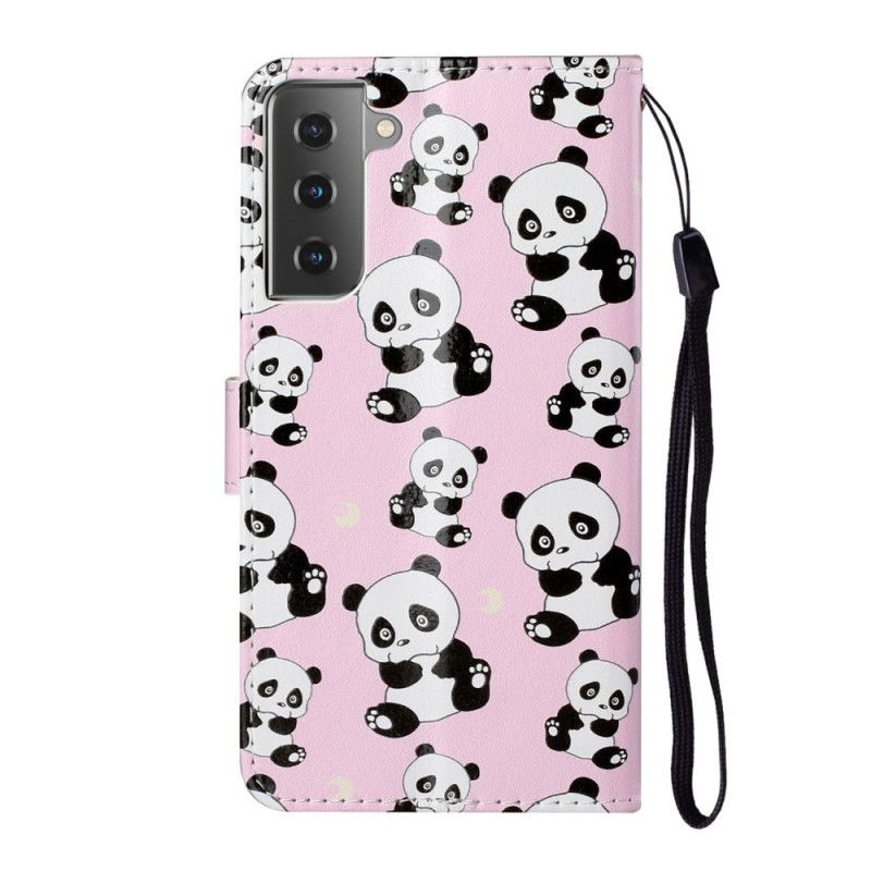 Etui Folio Samsung Galaxy S21 Plus 5G Tylko Pandy Etui Ochronne