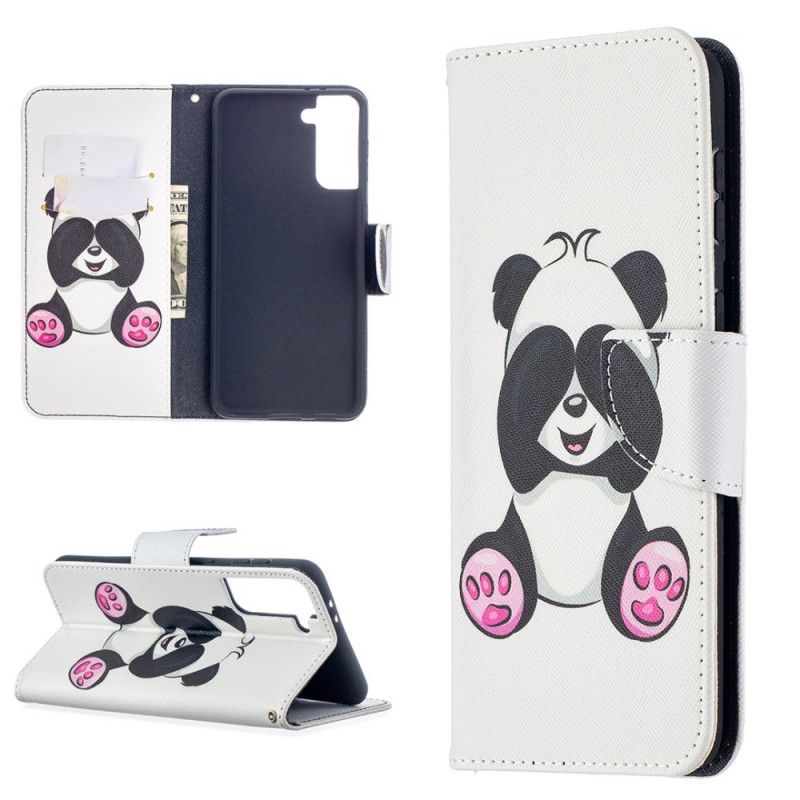 Etui Folio Samsung Galaxy S21 Plus 5G Zabawna Panda