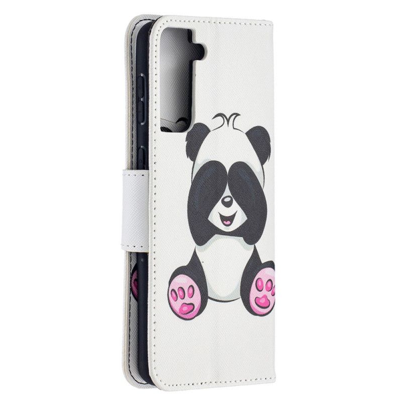 Etui Folio Samsung Galaxy S21 Plus 5G Zabawna Panda