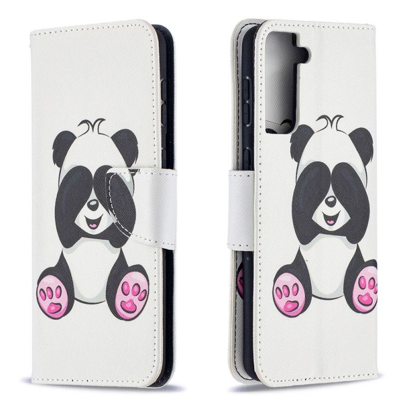 Etui Folio Samsung Galaxy S21 Plus 5G Zabawna Panda