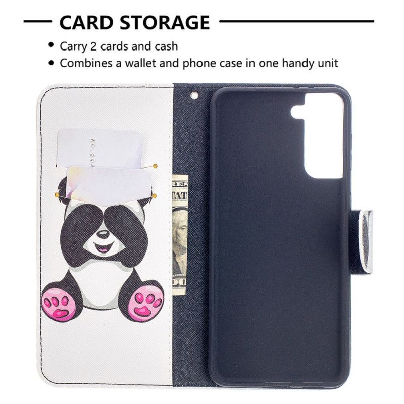 Etui Folio Samsung Galaxy S21 Plus 5G Zabawna Panda