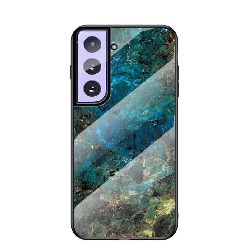 Etui Samsung Galaxy S21 Plus 5G Biały Czarny Szkło Hartowane W Kolorze Marmuru Etui Ochronne