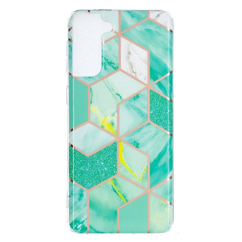 Etui Samsung Galaxy S21 Plus 5G Czerwony Czarny Geometria We Wszystkich Kolorach