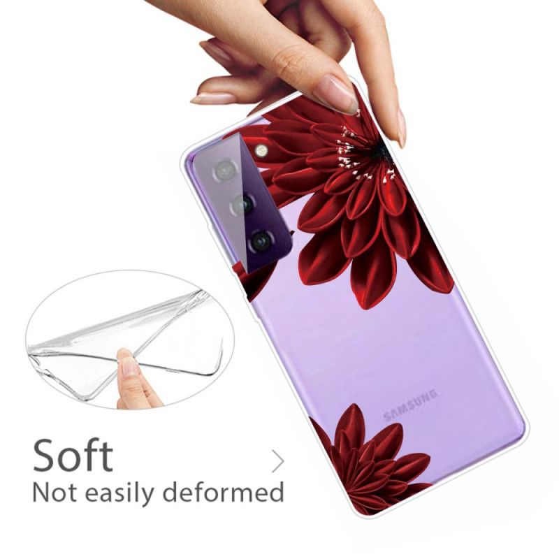 Etui Samsung Galaxy S21 Plus 5G Dzikie Kwiaty Etui Ochronne