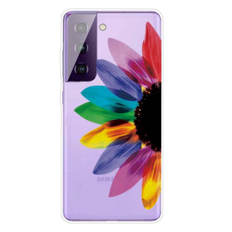 Etui Samsung Galaxy S21 Plus 5G Kolorowy Kwiat Etui Ochronne