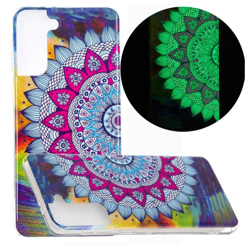 Futerały Samsung Galaxy S21 Plus 5G Etui na Telefon Mandala W Kolorze Fluorescencyjnym