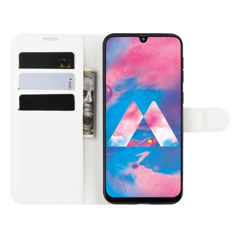 Etui Folio Samsung Galaxy M21 Czerwony Czarny Klasyczny Etui Ochronne