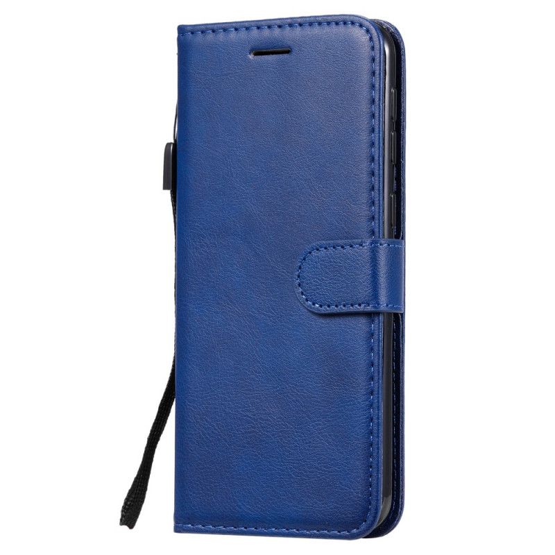 Etui Folio Samsung Galaxy M21 Granatowy Czarny Standardowa Sztuczna Skóra Etui Ochronne