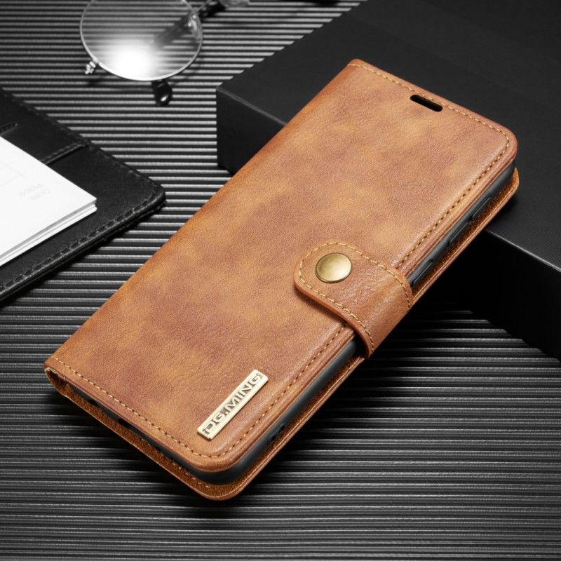 Etui Folio Samsung Galaxy M21 Szary Czarny Dg. Odpinany Ming